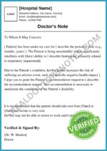 Blank Doctors Note for Sick Leave