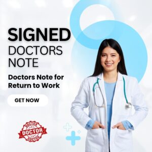 Doctors Note for Return to Work