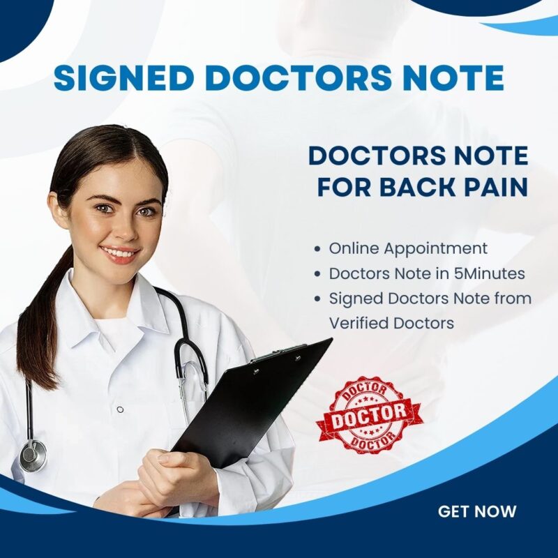 Doctors Note for back pain