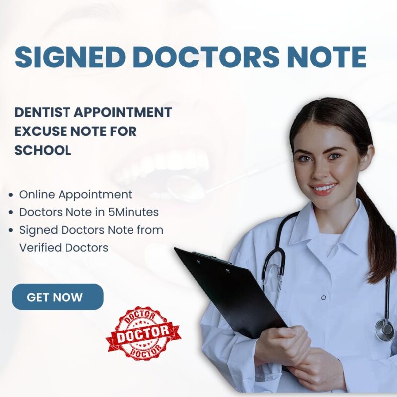 Dentist Appointment Excuse Note for School