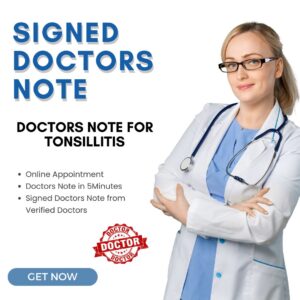 Doctors Note for tonsillitis