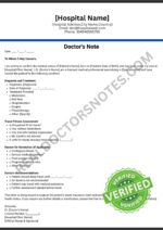 Doctors Note for travel insurance pdf