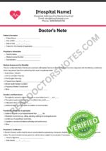 Doctors Note for Short Term Disability