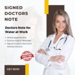 Doctors Note for Water at Work