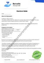 Printable Proof of Pregnancy Form Printable Proof of Pregnancy Form