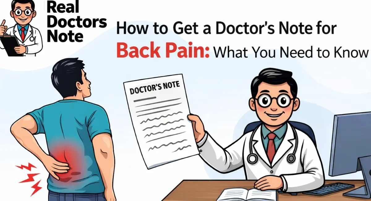 Doctor's Note for Back Pain