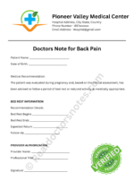 Doctors Note for Pregnancy Bed Rest Doctors Note for Pregnancy Bed Rest