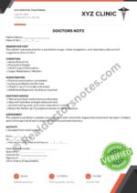 Doctors Note for bronchitis