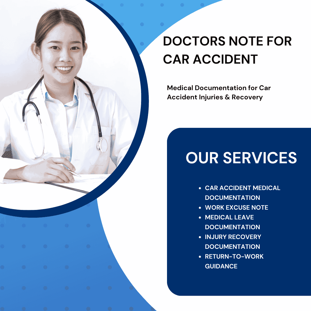 Doctors Note for car accident
