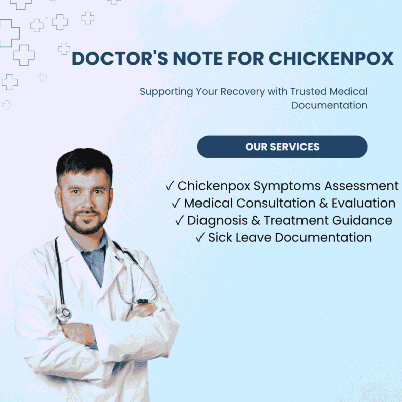 Doctor's Note for chickenpox