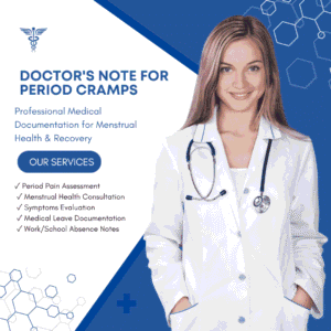Doctor's Note for Period Cramps | Menstrual Leave Note