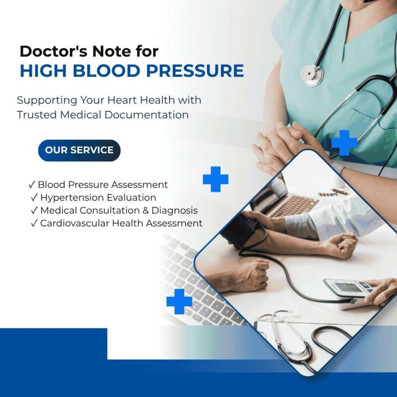 Doctors Note for High Blood Pressur