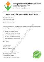 Emergency Excuses to Not Go to Work Emergency Excuses to Not Go to Work