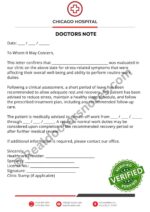 Medical Note for Stress Leave