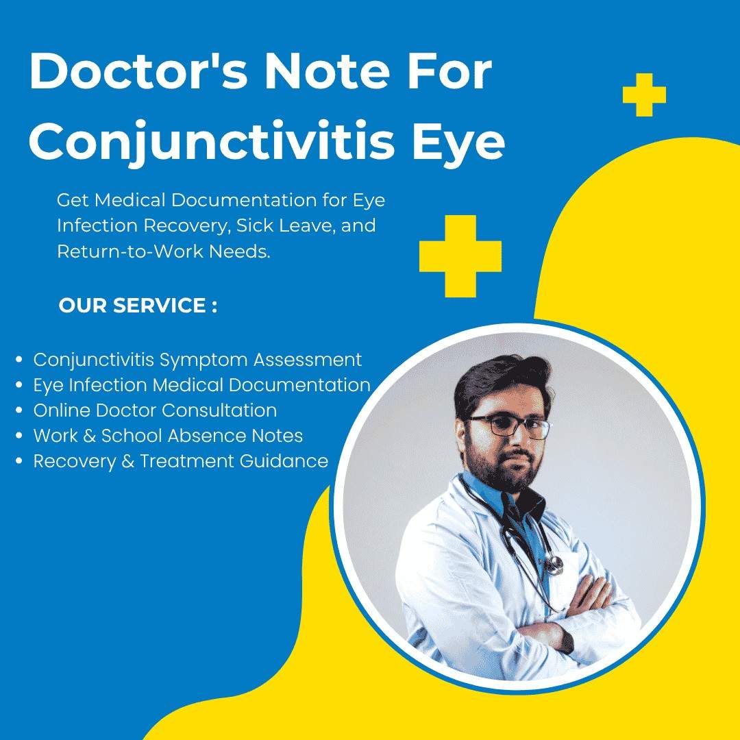 Doctor's Note For Conjunctivitis Eye