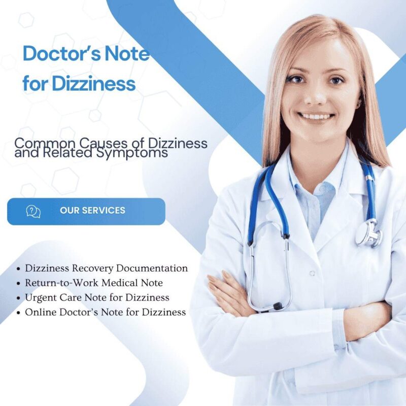 Doctors Note for Dizzines Doctors Note for Dizzines