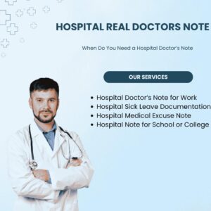 Hospital Real Doctors Note