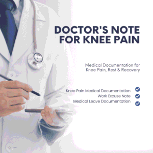 Knee Pain Medical Certificate