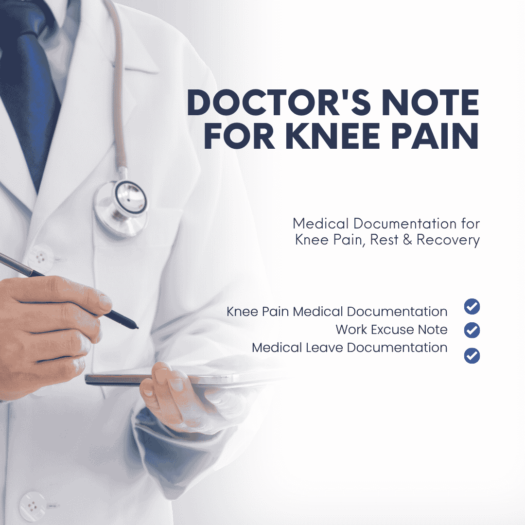 Knee Pain Medical Certificate