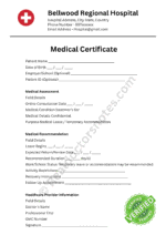 Medical Certificate for Swimmer’s Ear