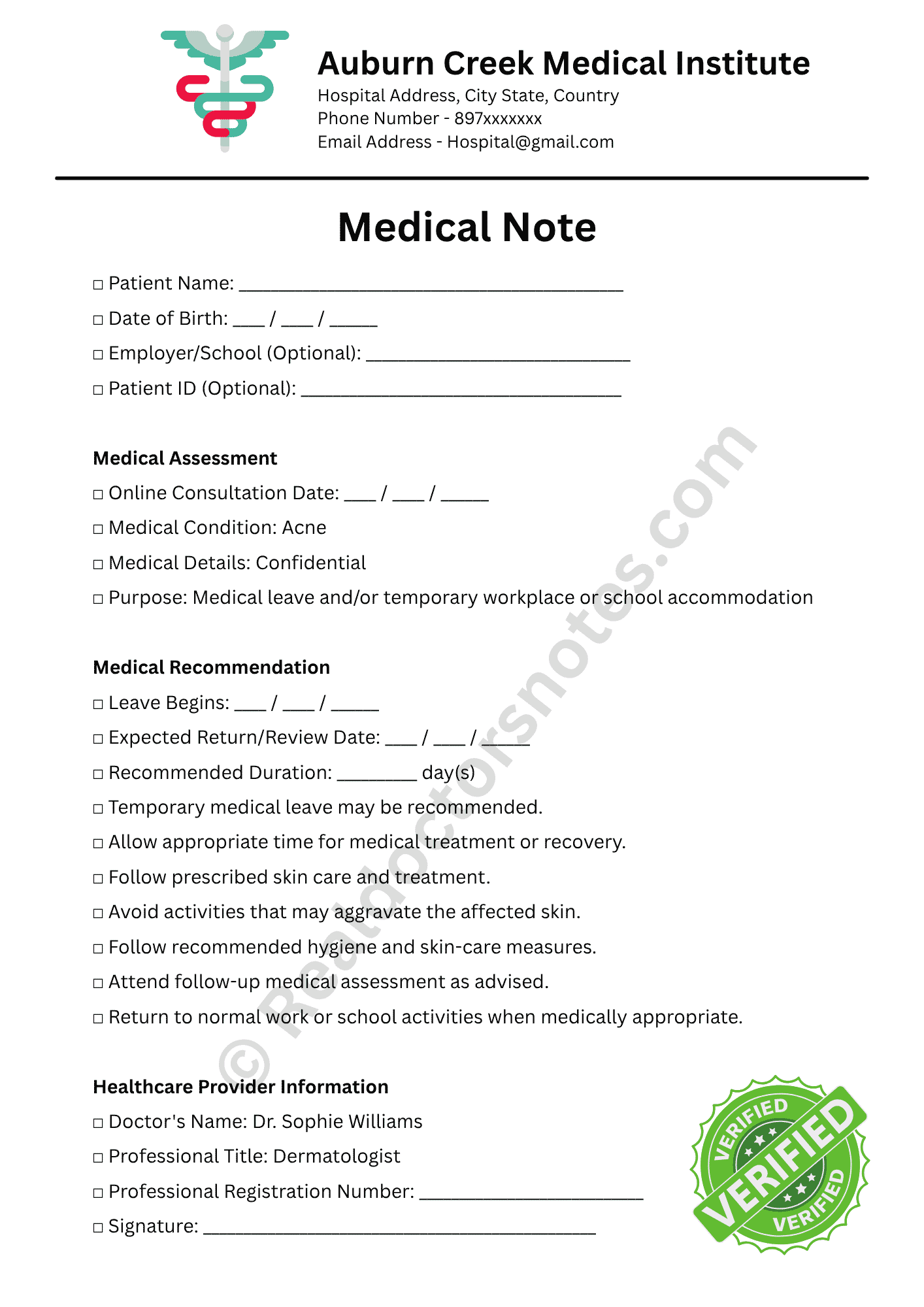 Online Doctor’s Note for Acne: Medical Excuse Guide - Image 4