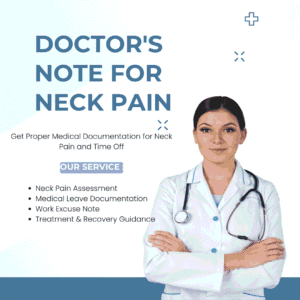 Neck Pain Medical Certificate