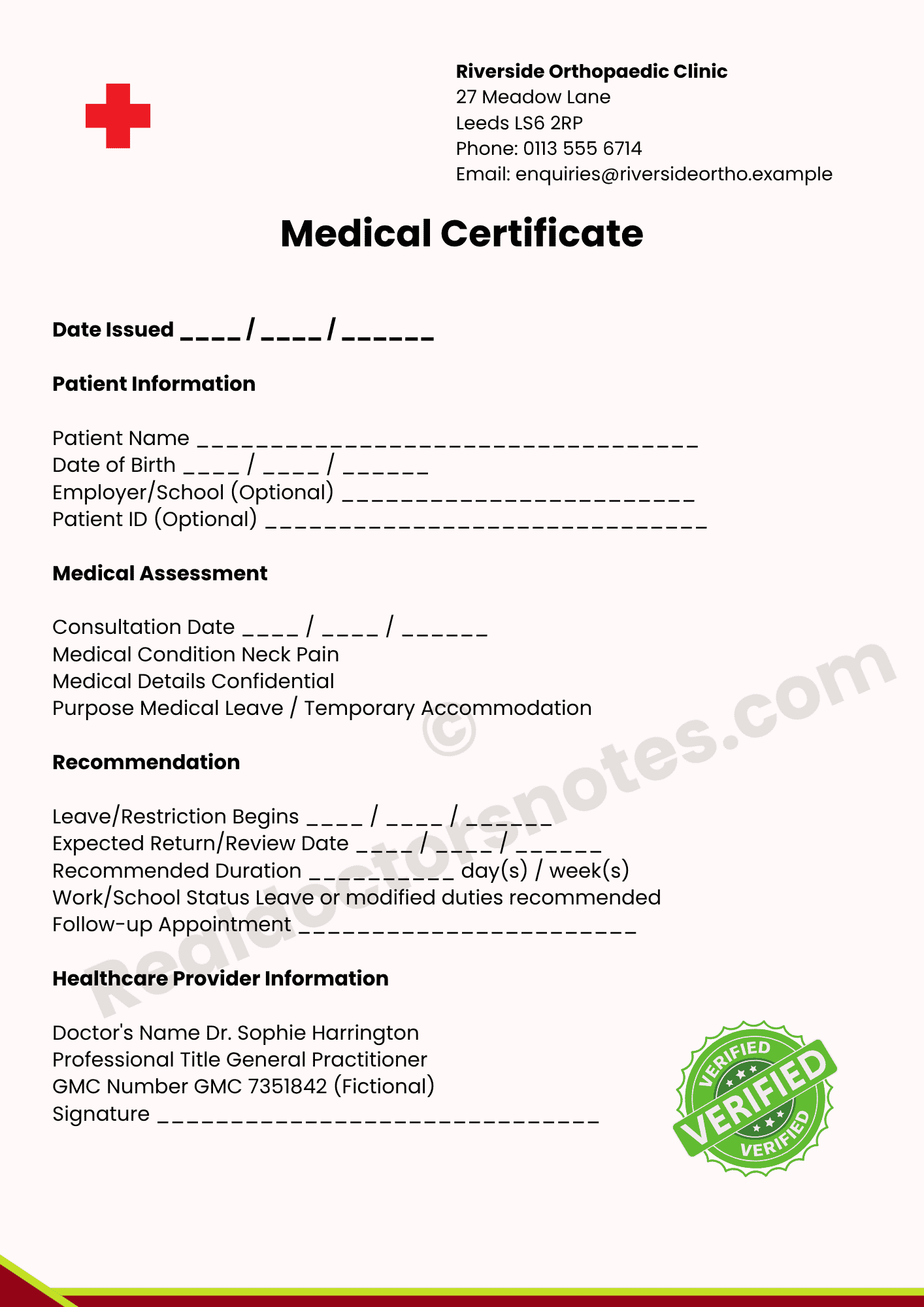 Doctor's Note for Neck Pain: Work & Medical Leave - Image 4