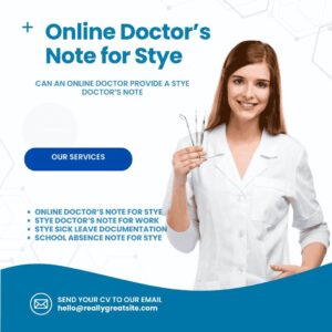 Online Doctors Note for Stye