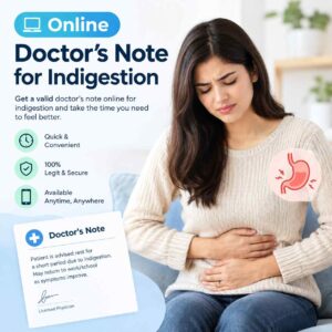 Doctor note for indigestion
