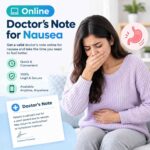 Doctor note for nausea