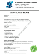 MEDICAL certificate for Acid Reflux MEDICAL certificate for Acid Reflux