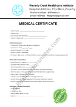 MEDICAL certificate for Dry Cough MEDICAL certificate for Dry Cough