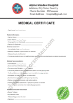 MEDICAL certificate for Sinusitis MEDICAL certificate for Sinusitis
