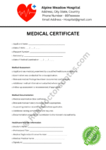 MEDICAL certificate for Visa Application MEDICAL certificate for Visa Application