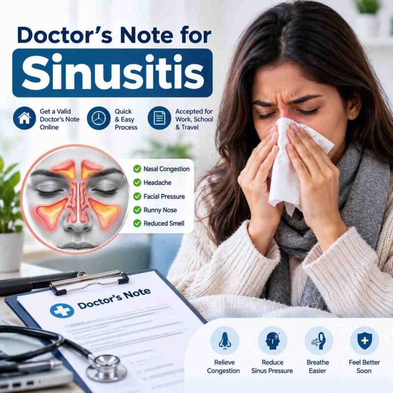 online docotr note for sinusitis online docotr note for sinusitis
