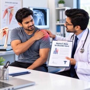 Doctor's Note for Shoulder Injury & Work Restrictions